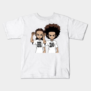 Riley And Huey Freeman Protesting Kids T-Shirt